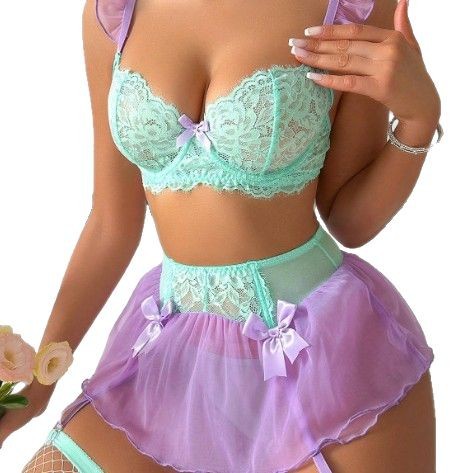 Lace Bralette Set - Conjunto Erótico Sexy de Renda para