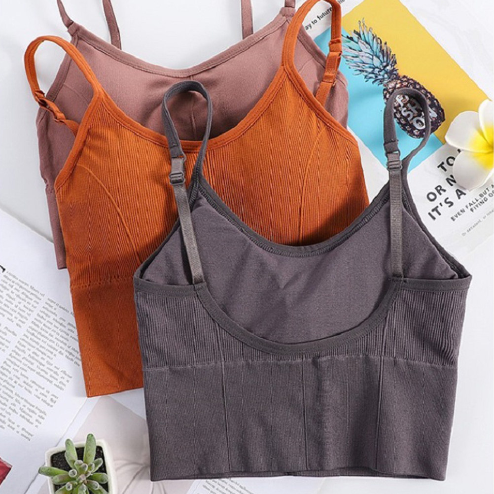 Sutiã esportivo sem fio para i - Sports Bra Racerback avaliação e preço