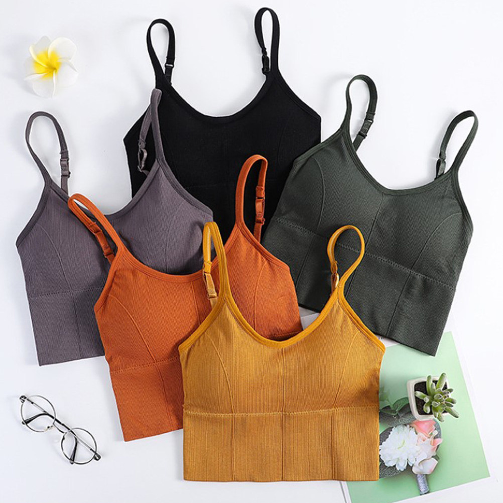 Sutiã esportivo sem fio para i - Sports Bra Racerback avaliação e preço